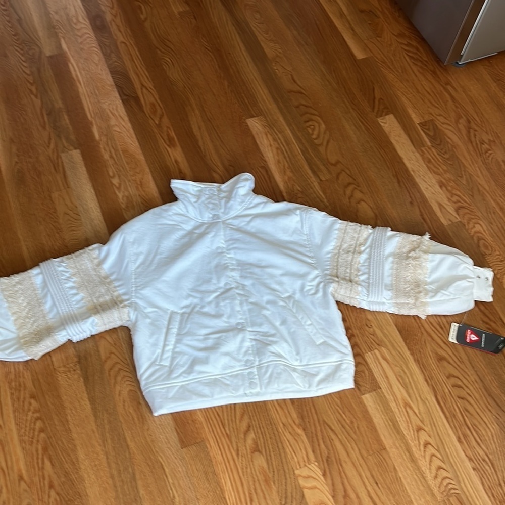 NWT Free People Solstice Bomber Size XS Color White - Picture 6 of 17